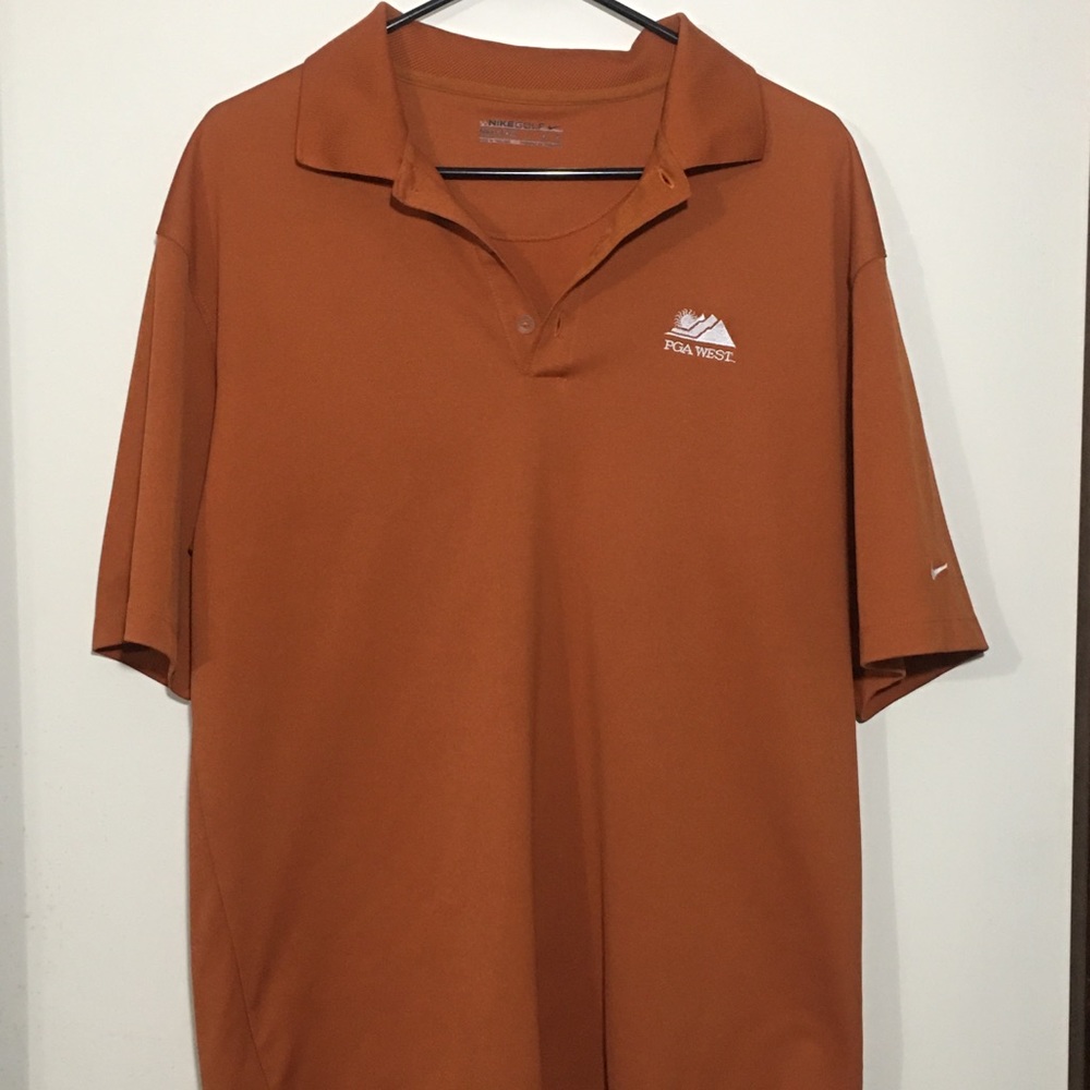 Orange Nike PGA WEST Polo